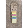 Marque page - règle avec post-it en bois de bambou