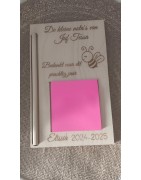 Support en bois pour post-it