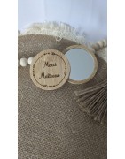 Miroir en bois
